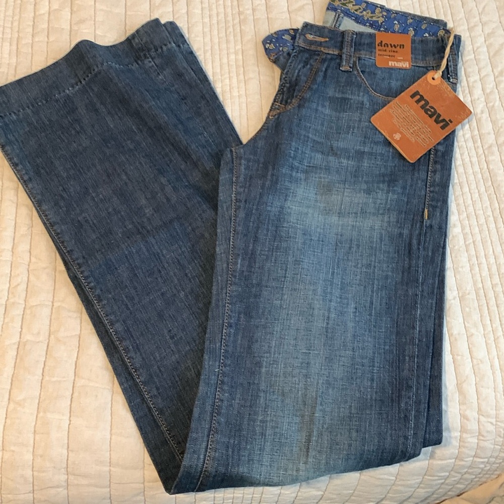 Mavi Mid Rise wide legged trouser jean NWT